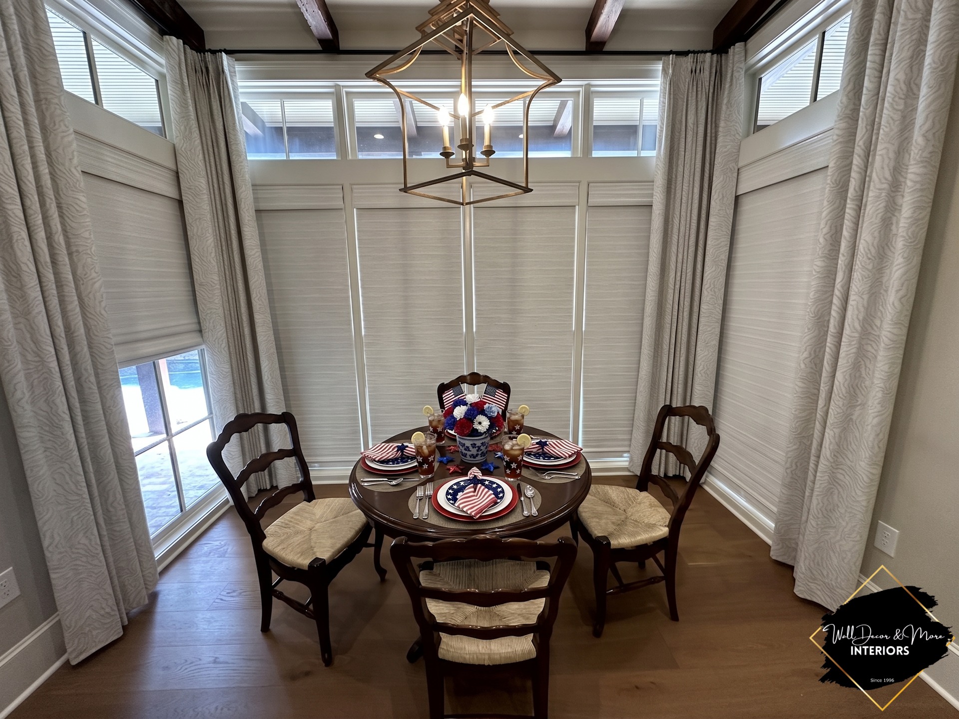 Transforming Spaces from Floor to Ceiling ✨
At Wall Decor and More Interiors, we believe that the right window treatments do more than just filter light—they enhance a room's architecture.
For this beautiful home, we paired tailored, custom drapery panels with custom shades to create a layered, cohesive look. The soft texture of the draperies beautifully frames the soaring windows, while the matching shades offer seamless light control and privacy without disrupting the room's clean lines.
Since 1996, our family-owned business has specialized in bringing your design visions to life with premium custom draperies, plantation shutters, and industry-leading Hunter Douglas products. From expert measurements to flawless installation, we handle every detail with care.
Ready to transform your home’s view? Let’s design something beautiful together.
? Call us today to schedule your custom design consultation! (225) 673-3267
#WallDecorAndMore #CustomDrapery #WindowTreatments #BatonRougeDesign #HomeInspiration #ShopLocalBR