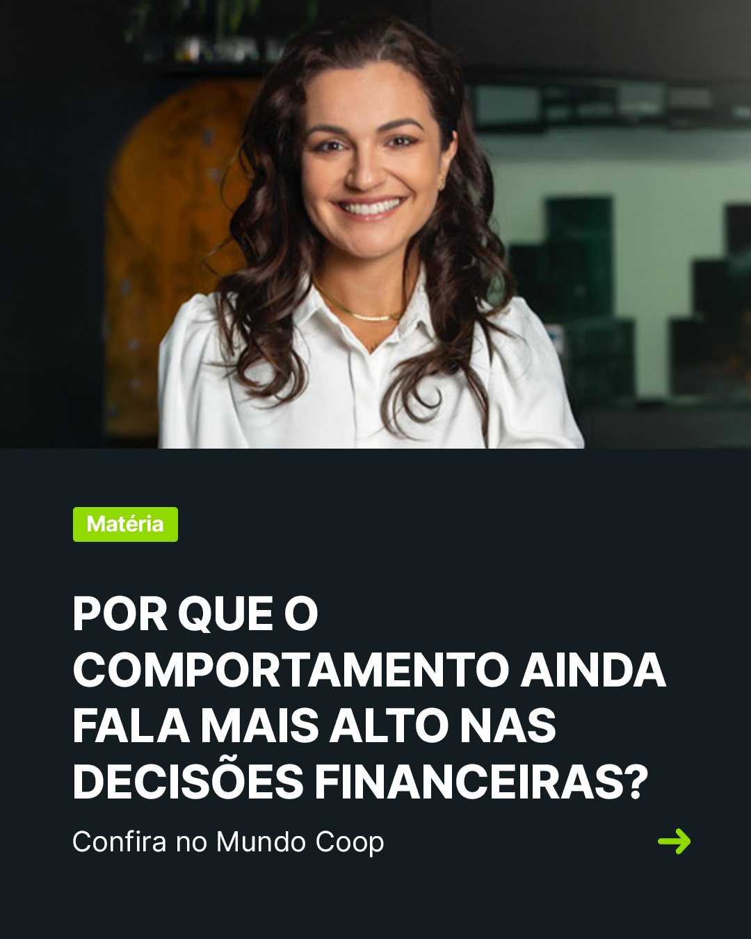Nem sempre as decisões financeiras são totalmente racionais. ?
Muitas vezes, emoções, hábitos, impulsos e comportamentos do dia a dia acabam influenciando mais nossas escolhas do que imaginamos.
Na matéria da MundoCoop, a Gerente de Investimentos, Finanças e Controladoria da Quanta Previdência, Helenize da Silva, participa da discussão sobre como a economia comportamental ajuda a entender a relação das pessoas com dinheiro, consumo e planejamento financeiro.
Construir um futuro mais consciente também começa entendendo nossos próprios comportamentos.
Confira a matéria completa no link da bio!
#QuantaPrevidência #Previdência #PrevidênciaFechada #PrevidênciaCooperativa #CurtaOFuturo