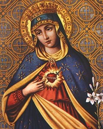 The month of August is dedicated to the Immaculate Heart of Mary. During this time, the Church venerates her Immaculate Heart and her expression of the virtue of love, especially regarding her love for Jesus. While the Sacred Heart of Jesus signifies God’s love for humanity, Mary’s Immaculate Heart represents her desire to bring all the world to her son, Jesus.
Pope Pius XII encouraged the Church to uphold this special devotion to the Immaculate Heart and pray for Mary’s intercession to bring, “peace among nations, freedom for the Church, the conversion of sinners, the love of purity and the practice of virtue” (Decree of May 4, 1944).
We pray to the intercession of our Blessed Mother and her Immaculate Heart to bring us closer to her son.