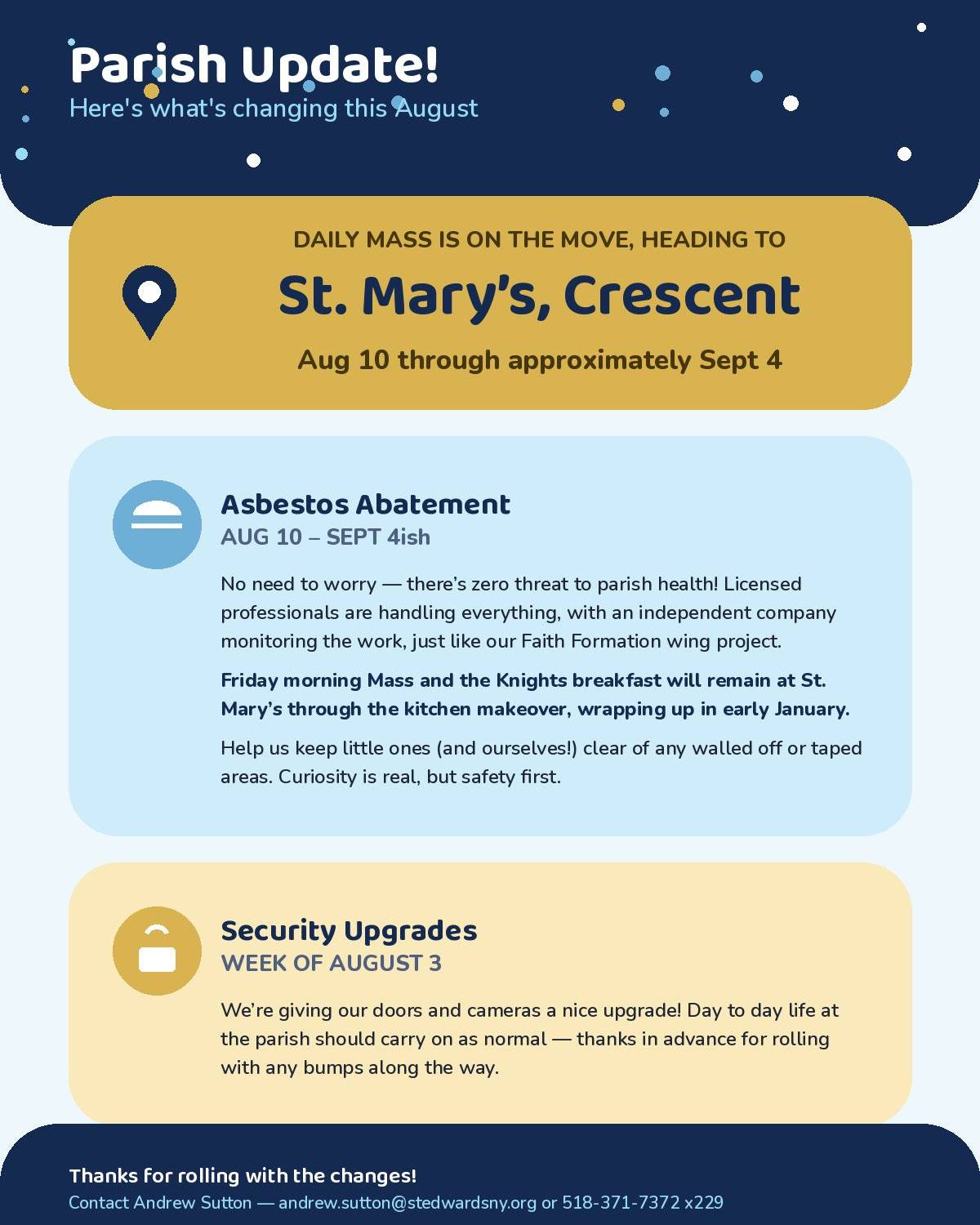 Parish Update.