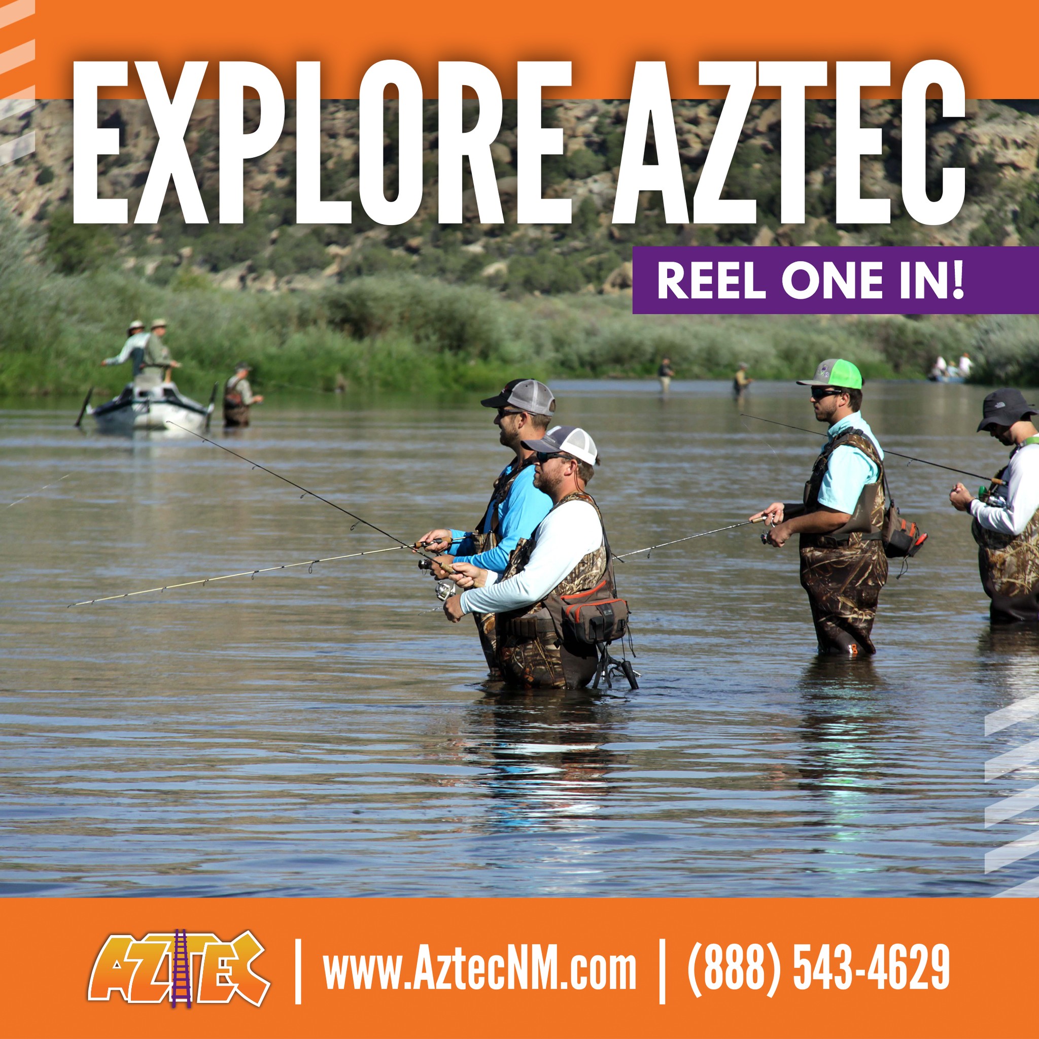 Ever landed a 20-inch trout?
Just below Navajo Dam, the San Juan River's Quality Waters are home to an estimated 80,000 rainbow, brown, and cutthroat trout. It's world-class fly-fishing, right in our backyard. ? EXPLORE AZTEC: (link in bio)
#ExploreAztec #VisitAztec #VisitNewMexico #ExploreAztecNM #LoveAztec #AztecNewMexico #SanJuanRiver #flyfishing