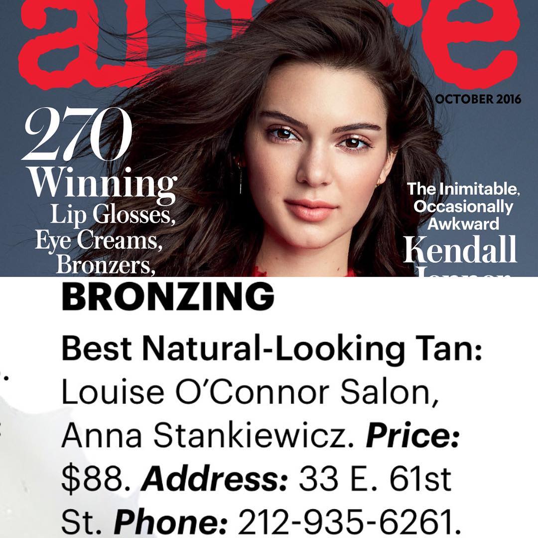 Best of beauty NYC @allure October Issue @louiseoconnorsalon #bronzing #bestspraytan #spraytanning