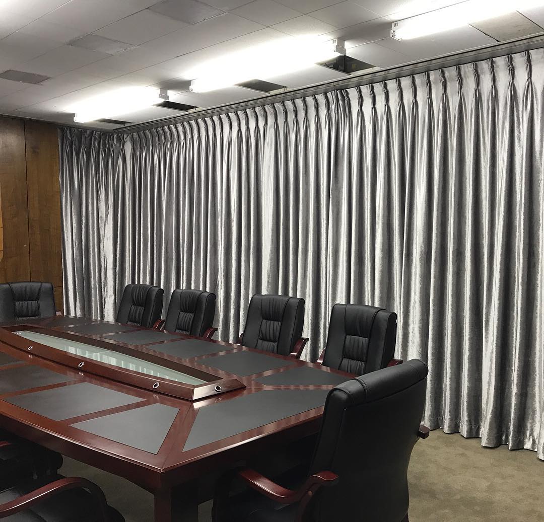 Boardroom curtains #riverfabrics #curtains #velvet