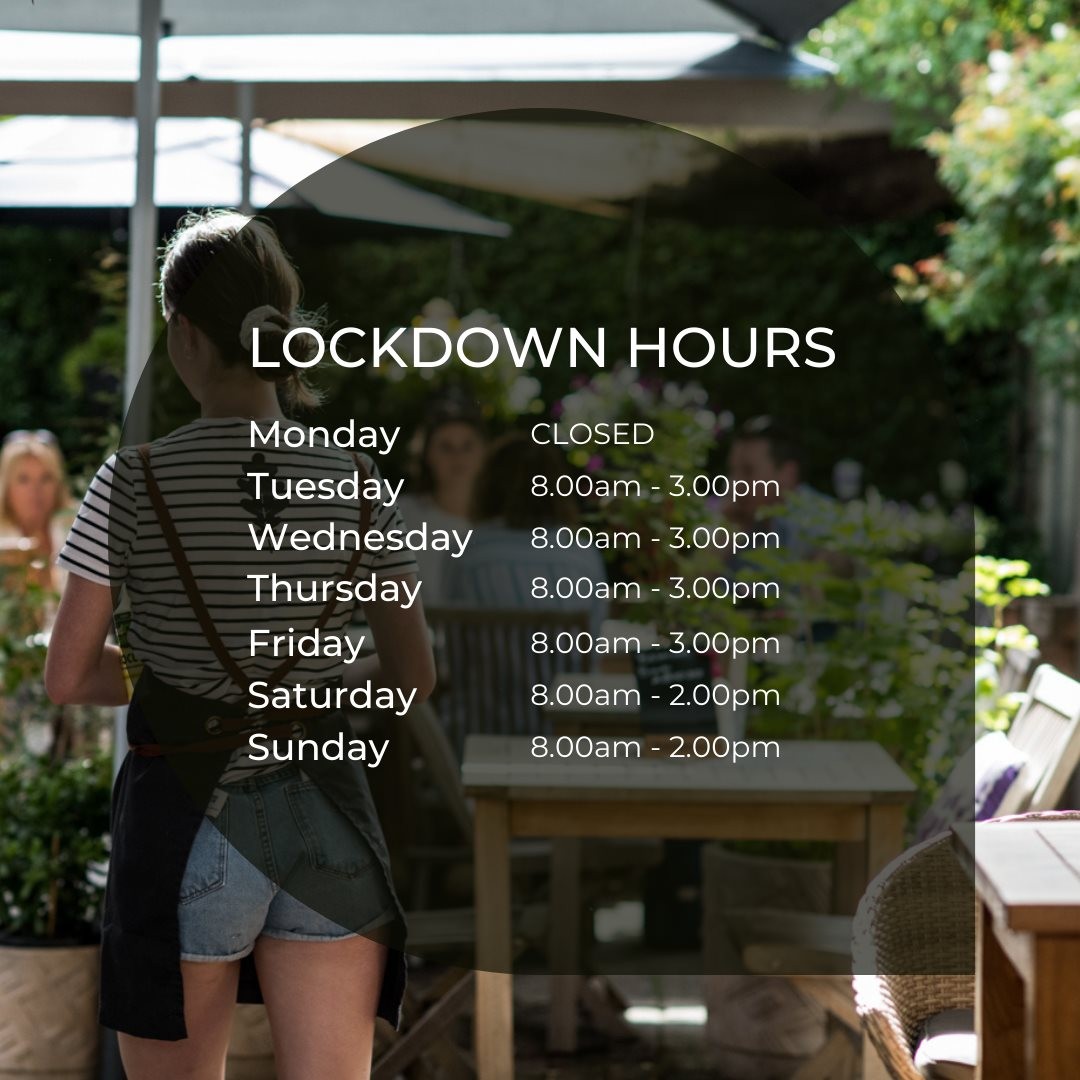 VERY EXCITED to open up tomorrow. Takeaway only, of course.