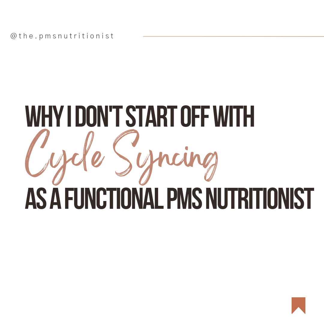 Because that would be starting in the wrong place...
As much as I love cycle Syncing, it's usually not that simple for most and not the best starting point, and it can actually be overwhelming in the beginning... Here's why...
Cycle Syncing can be just like a bandaid when you don't address the foundations first.
Foundations like:
💩Your elimination pathways(poop & lymph)
🌞Resetting your circadian rhythm
💊The right (and specific) supplements
⚖️Underlying imbalances (bloodwork, nutrients, Gut, liver, parasites, etc)
🧘🏽♀️Addressing stress
🔥Quelling the inflammation
🥘And learning how to eat balanced, whole-food meals
These foundations should never be skipped if you are looking for results that are sustainable and long lasting. Also, when s**t hits the fan (because healing isn't linear), we revert back to addressing your foundations first.
Getting your foundations together, learning how to eat in a balanced way in and out of sync with your cycle, and applying what you need to optimize (ie exercise, lifestyle commitments, etc) from what your period is telling you is where it's at!
If you're ready to really get results, a great place to start is assessing your hormones with my Mini-hormone Assessment so I can walk you through what your body and period are really trying to tell you!💕
📩Grab it at the link in my bio