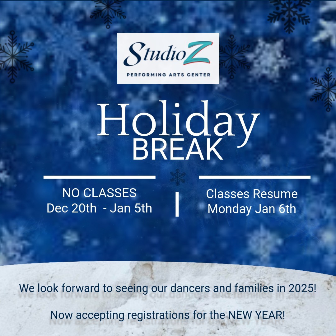 βοΈβοΈHoliday Break is Dec 20th - Jan 5th!βοΈβοΈ
Classes resume Monday January 6th.
We look forward to seeing all of our DANCERS and FAMILIES in 2025!!!!! βοΈ
NOW accepting registrations for the NEW YEAR!!
#DanceFamily #HolidayBreak #WinterDance #NewYear2025 #DanceLife #DanceCommunity #RegistrationOpen #BackToDance #scottsdaleaz #scottsdale #arizona #phoenixaz #phoenix #dancersofinstagram #dance #music #dancer #love