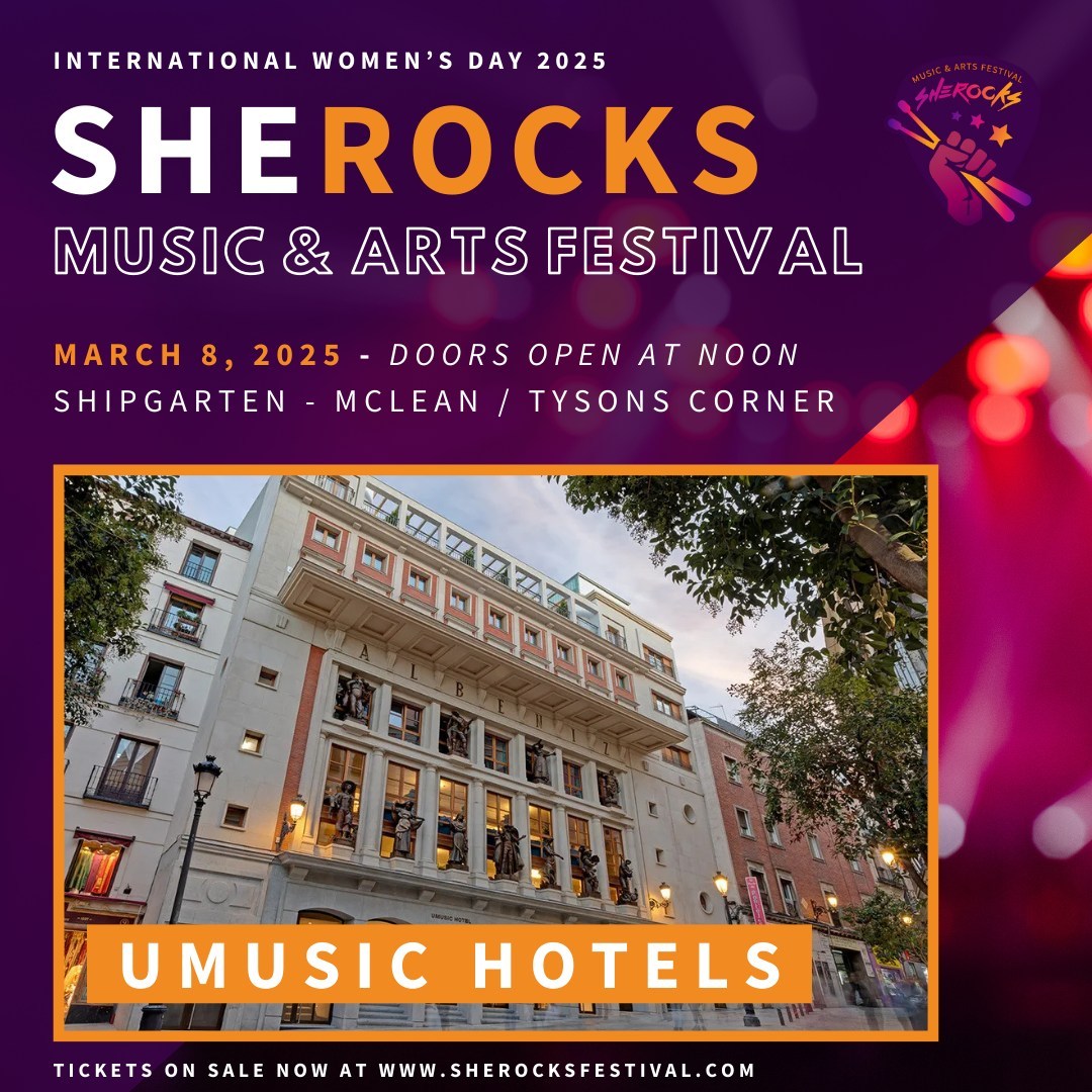 Thank you to @UMusicHotels for supporting this year's festival!
Choose UMusic Hotels, where every stay has a story. Immerse yourself in culture, music, wellness, and more at each of our unique locations.
Learn more: https://buff.ly/4gsX7SB
#musicfestival @shipgarten #virginia #washingtondc #WomenIntheArts #WomenInMusic #WomenInBiz #WomenInTech #WomenWhoWrite #Entrepreneurship #womensupportingwomen #femalefounders #womenwhorock #music #women #arts #artsy #womenleaders #womencircle #womenfeatured #musicforall #musicshowcase #artsoul