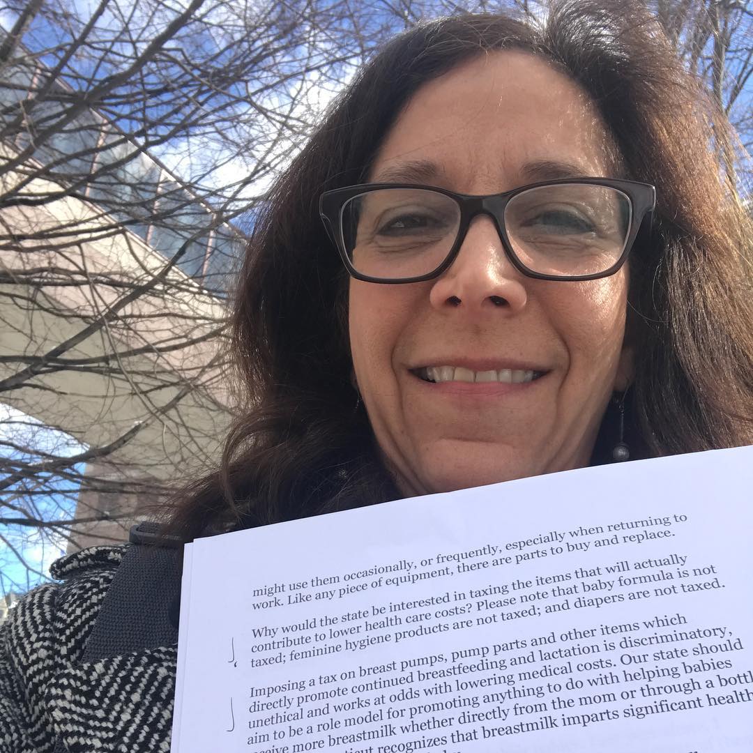 Testifying against the taxation of pump parts and equipment.