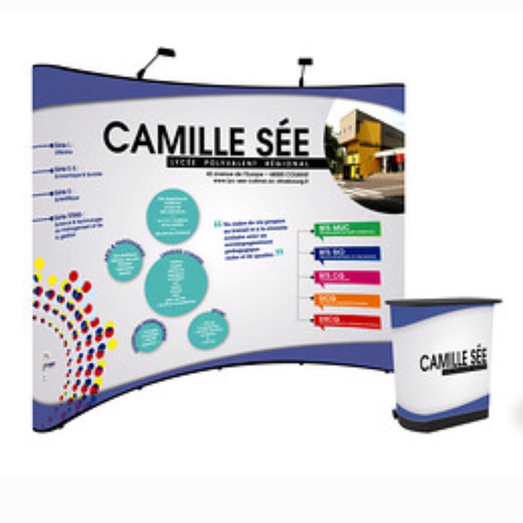 Fabrication stand parapluie + son trolley de transport. Impression sur PVC de qualité HD. ▶️ Infos de nos stands ici : https://www.arcamac.fr/stands-parapluies-rollups-colmar
#standparapluiepvc #imprimeuralsace #agencecommunication #graphisme #lycéecamillesée #alsace #colmar #madeinfrance #madeinalsace