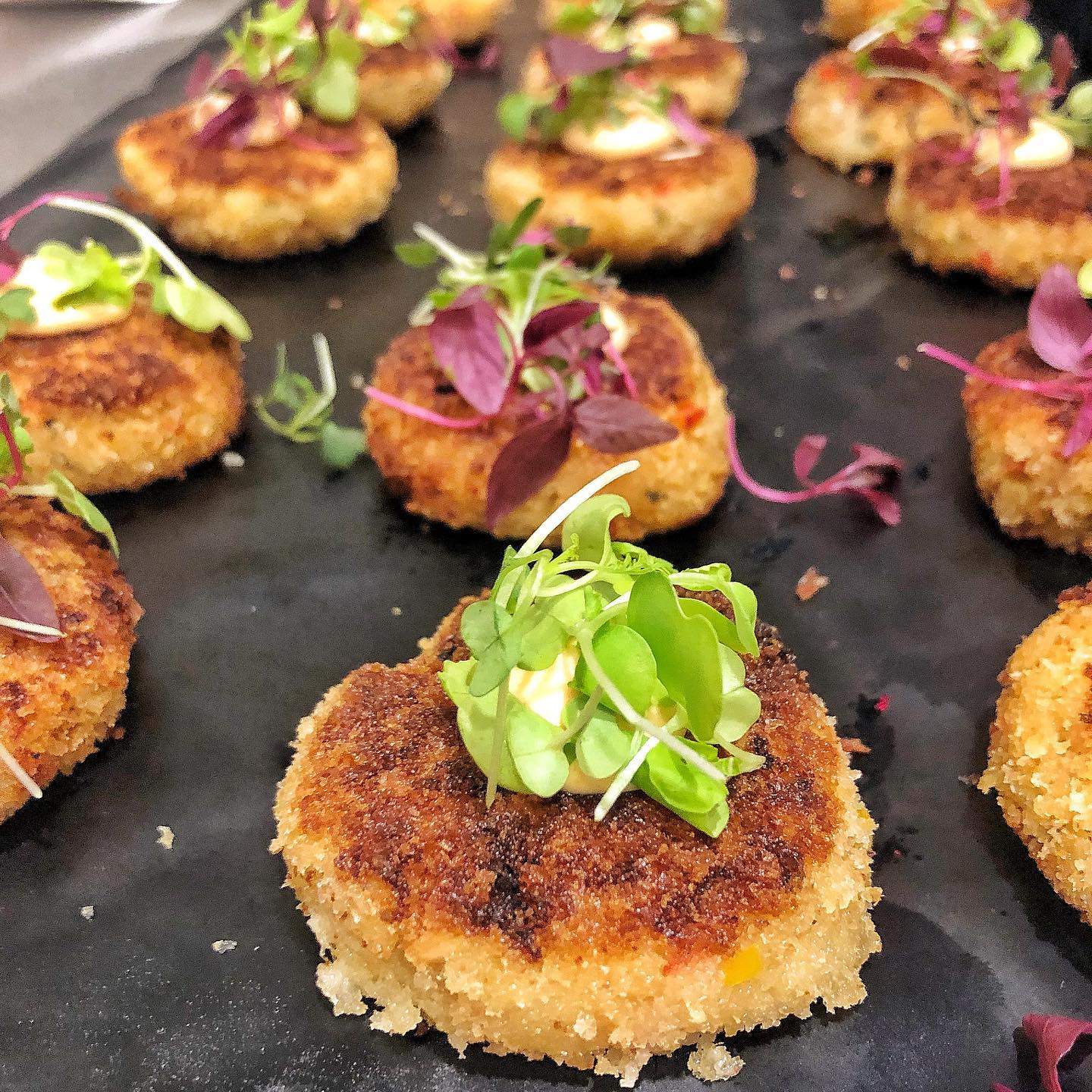Crab Cakes! ??
.
Learn more about our catering offerings for your next event on our website. Link in bio! ✨
.
.
.
#torontocatering #cateringtoronto #gtacatering #vaughancatering #bramptoncatering #cateringmississauga #gtawedding #gtaweddings #catering #cateringservice #crabcake #crabcakesb