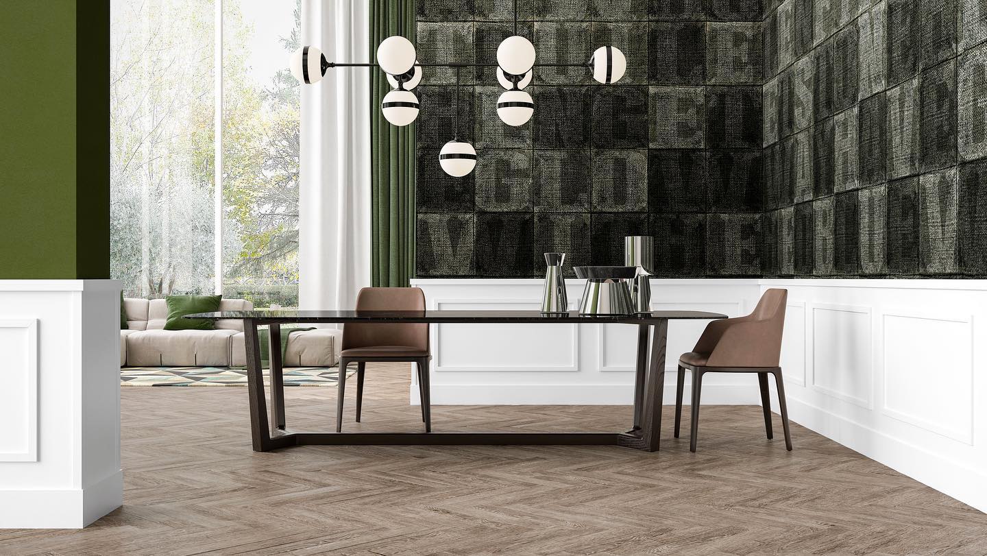 Boiserie Atelier Casabella Living #parquet #boiserie #intesaparquet