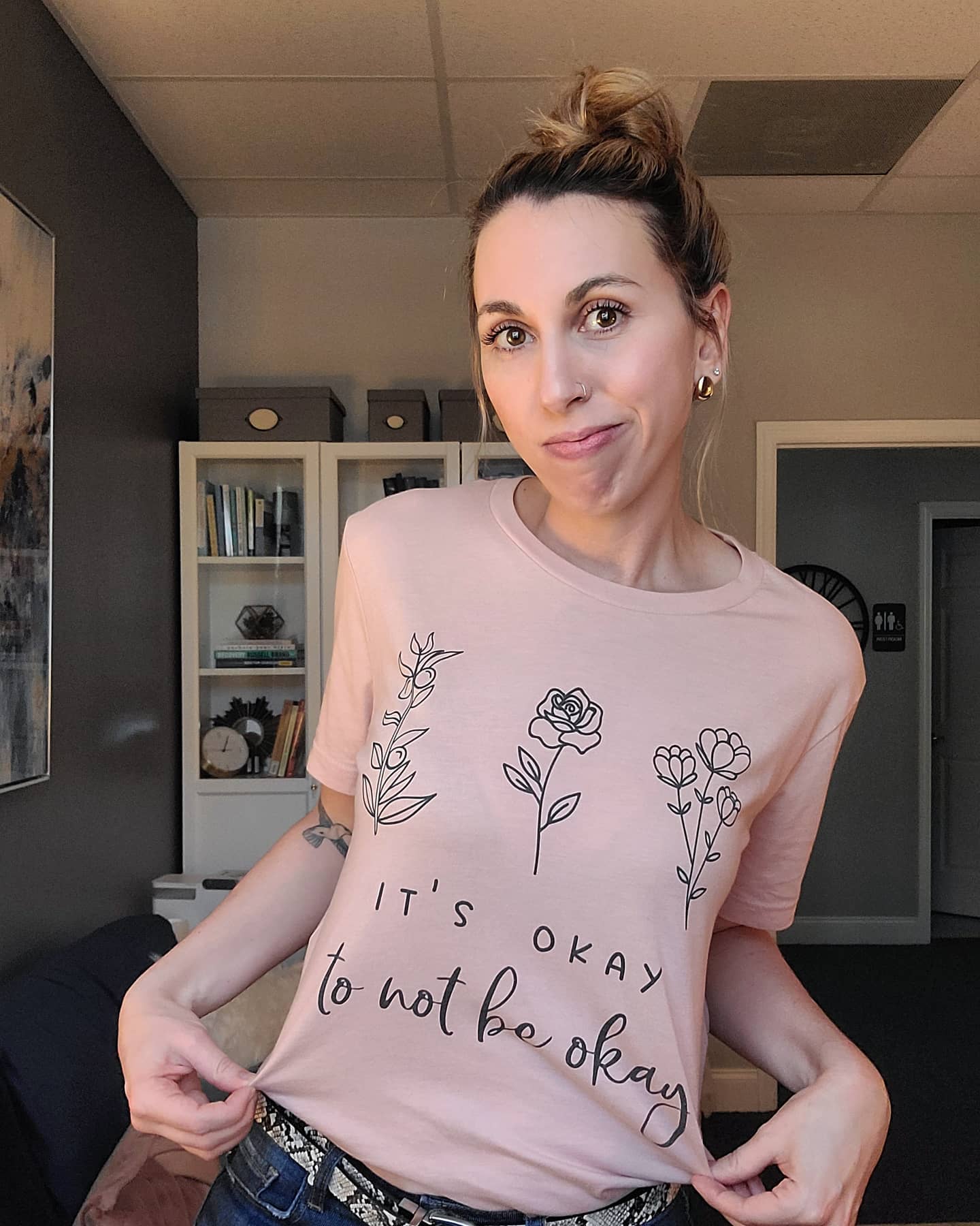 Just a PSA on this Friday night: it really is okay not to be okay.
There is still so much stigma and shame in “not being okay” – especially when it comes to mental health – even after the year that we’ve just collectively experienced. So often, we suppress our emotions and force ourselves to seem okay in order to not feel rejected or “seem weak” or feel further stigmatized by others.
And while that may be necessary in some environments in order to survive and “get through,” it’s not a long-term solution and it further alienates us from the support we need and the healing that is our birthright.
So maybe we can ask ourselves, Do I have a safe place (person or community of people) to express my emotions? Are there some emotions that I reject (or am fearful of) in myself? How can I show up for myself, my needs, and honor my emotions by validating and acknowledging them?
In a society that normalizes dysfunctional coping instead of acknowledging human emotions, it is a brave and vibrant act of rebellion to validate your own pain. (We want "healthy," not just "normal!")
So, here – if you are having trouble lending yourself permission, take mine, shame and judgment free:
It’s okay to feel scared. It’s okay to feel grief. It’s okay to feel angry. And frustrated. And even grumpy. Disappointed. And just sad. Really, really sad. It’s okay not to be okay.
And while we’re at it, for those who might need this simple reminder: it’s okay to go to therapy and it’s okay to take medication.
You are affirmed. You are loved. You are enough.
Rest well and keep showing up for yourselves!