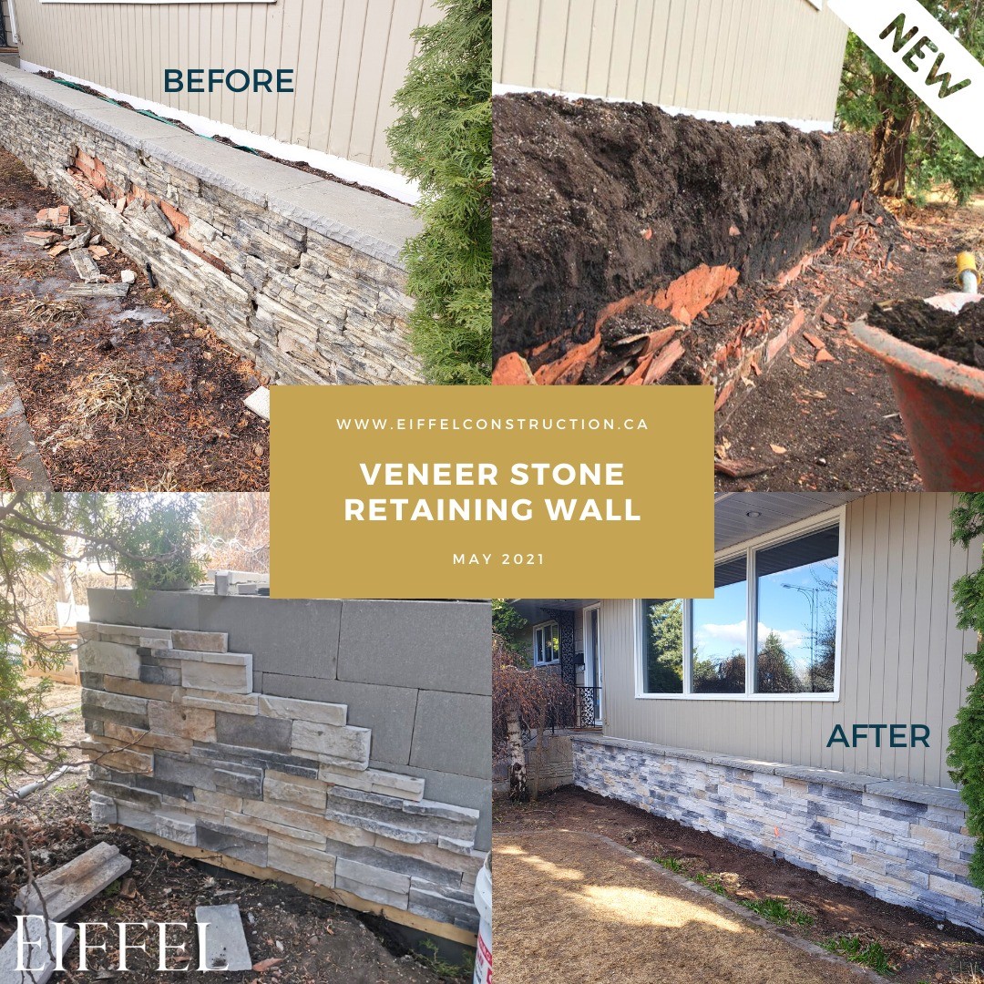 We're back on site! Finished this beautiful veneer stone retaining wall just in time before the rain.
#edmontonalberta #edmontoncontractors
#yegcontractors #eiffelconstruction #Edmonton #alberta #yeglandscapers #homeimprovements #homeimprovement
#landscaping #yeg #stonework
#retainingwall #stonewall