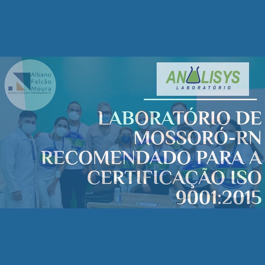 ANALISYS LABORATORIO DE MOSSORO RN RECOMENDADO PARA A CERTIFICAÇÃO ISO 9001:2015
A equipe do Laboratorio Analisys recebeu a recomendação da RINA – Certificadora Italiana para a certificação ISO 9001:2015. Este é um expressivo resultado para um grupo que trabalhou com foco para gerar um patamar para melhorias da gestão global do Laboratório Analisys.
Conscientes que a melhoria é uma meta constante, todos estão comprometidos em utilizar esta valiosa ferramenta de gestão para o aprimoramento profissional e pessoal.
Parabéns a toda equipe e fica a certeza que este é um início para este grupo vencedor!!!