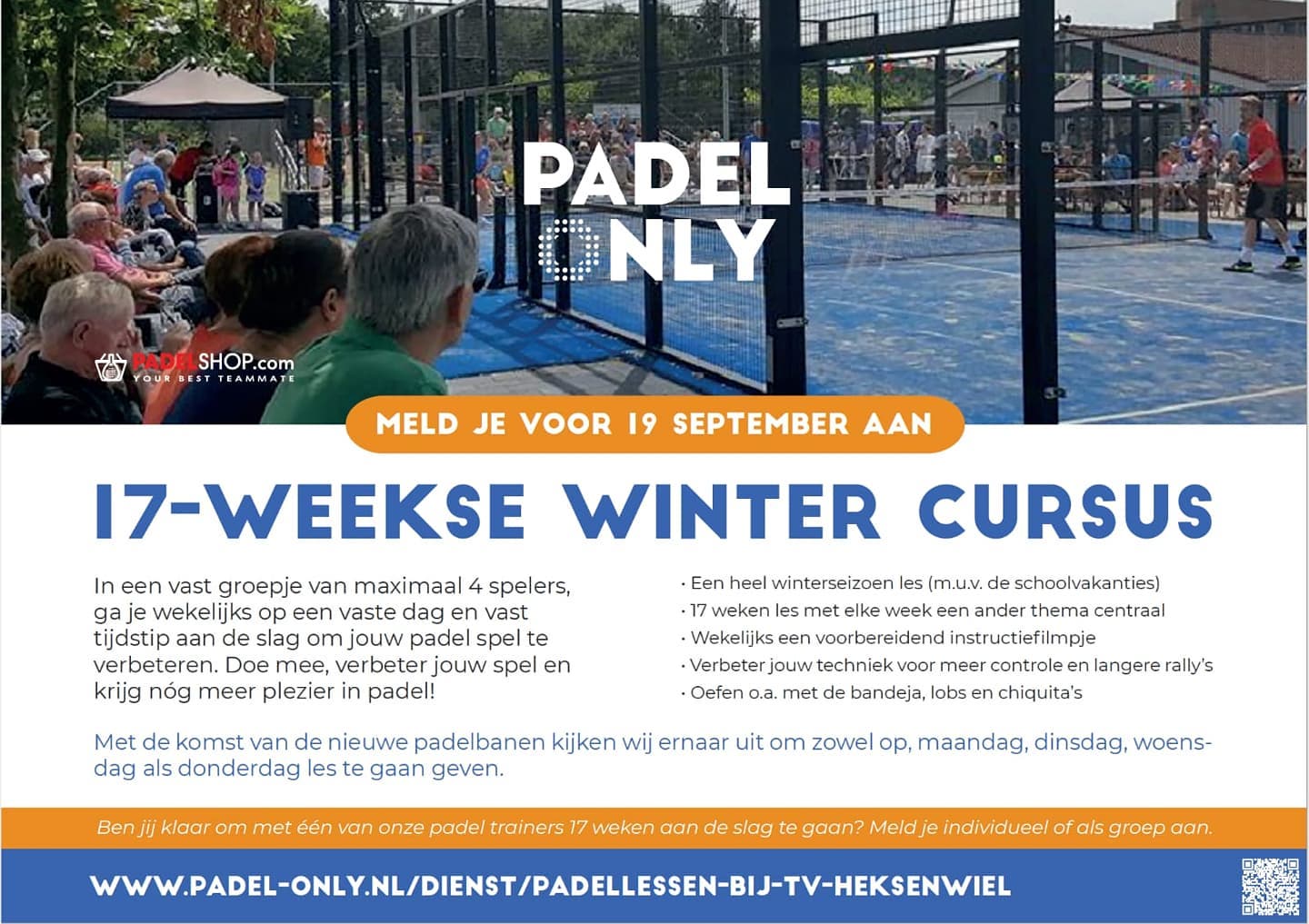 De wintercursus van Padel-Only Academy gaat weer van start in Breda!
Verbeter je spel en krijg nog meer plezier in padel.
Meld je voor 19 september aan. (Link in bio van @padel_only ).
#padelnederland #padelfun #padelles #padeltraining #padel #breda #bredasport #bredaactief #padel_only #knltbpadel