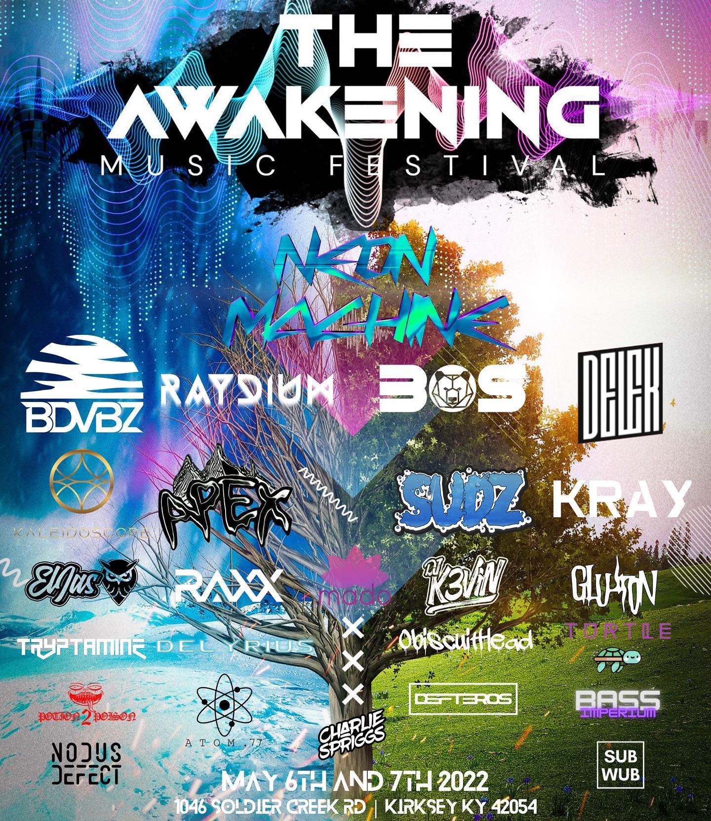 Headed to Kentucky to play The Awakening Music Festival! Stoked to see so many of my friends on here 🔥