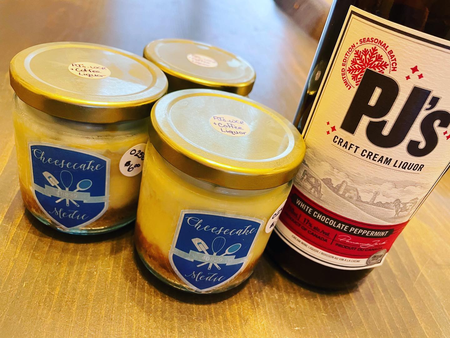 Exciting news!!! Your fav cheesecakes in a jar now available at @tiptopcreamery in Brooklin! #supportingeachother #supportlocal #icecream #cheesecake #loveourtown #brooklin #whitby