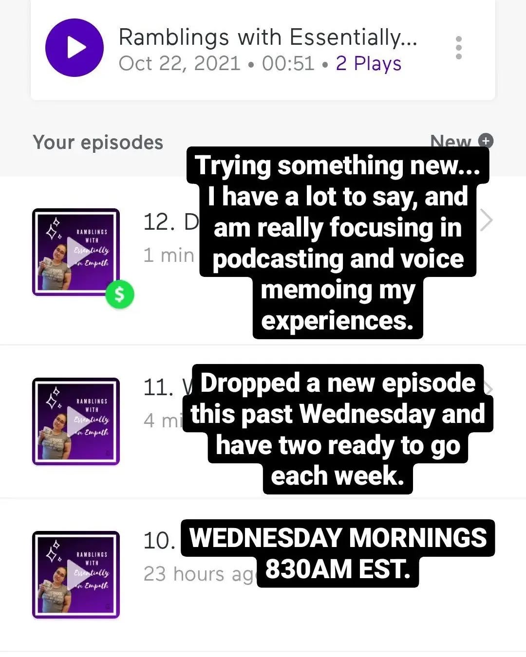Topics an empath loves discussing: downloads from Spirit.
What you need to hear, but may not want to hear.
I took a 1.5 month long vacation with my family and dug in to shadow work.
I have prepped the next few episodes and you won't want to miss them.
Download on Spotify, Apple, Google podcast.
Drop your fave emoji to celebrate 🍾 the podcast return