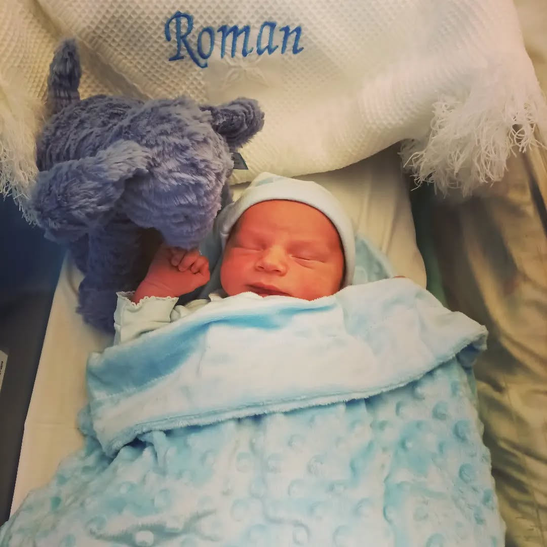 Roman John Ingram 24 hours old he is the newest member of the Top Branch Team