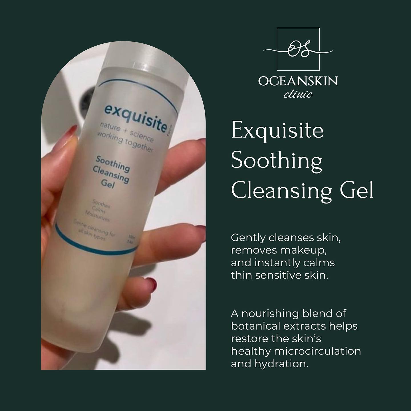 Have you tried @exquisite.fb products before? ?
We love all their products here in clinic but our current favourite is the “Exquisite Soothing Cleansing Gel” ?
Shop online or in clinic ??
@oceanskin_ie
#exquisiteskin #soothingcleanser #soothingcleansinggel #oughterard #moycullen #skinpeel #expressfacial #facialista #beautyexperts #deadskin #lookafteryourskin #gettheglow #facialist #treatyourskin #exfoliateyourskin #skinhydration #antiageingskincare #galwaysmallbusiness #galwaybusiness #discovergalway #galwaycity #visitgalway #thisisgalway