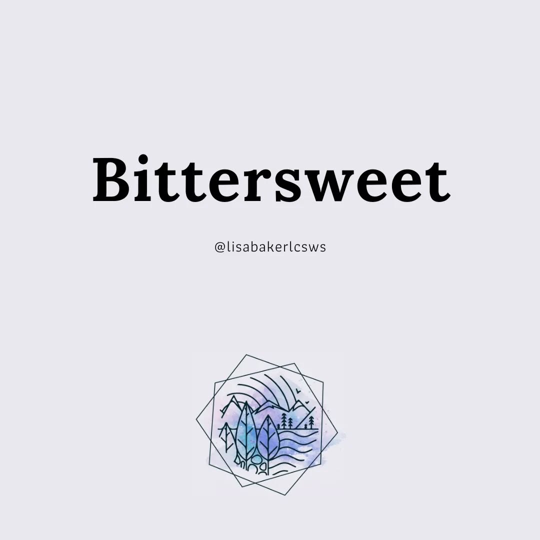 You know when you first tried "bittersweet" chocolate and made that face? Ya, life is like that. Kind of a lot. Especially when we're expecting something "should" feel another way.
Some thoughts about how to do the hard thing of holding both as we move into December and the new year roller coaster 💜
#therapy #therapyfortherapists #griefandloss #griefwork #bittersweet #mentalhealth #cptsd #cptsdrecovery #recovery #internalfamilysystems #ifstherapy #partswork