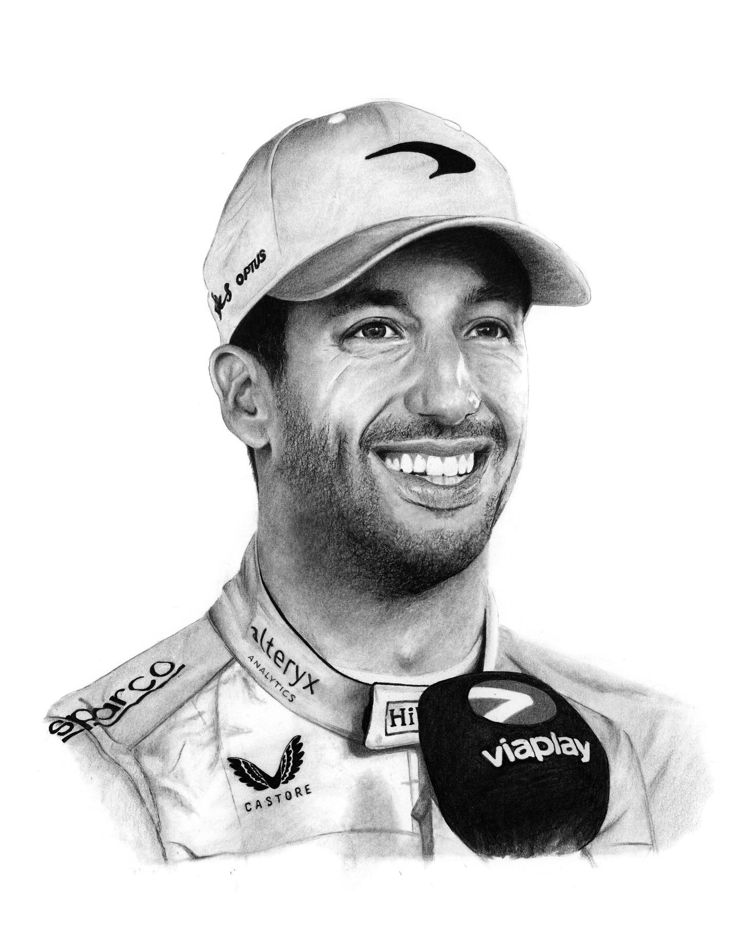 Daniel Ricciardo - Charcoal, A3.
Actually drew this quite a while ago now but forgot to post it on here.
Sad he’s leaving McLaren but glad he’s at least reserve driver for Red Bull… such a great character. Had planned on trying to get him to sign it in Singapore when we went but the torrential rain put me off!
#artwork #charcoal #drawing #redbull #charcoalportrait #mclaren #danielricciardo #daniricciardo #fanart #f1 #f1art #contemporaryartist