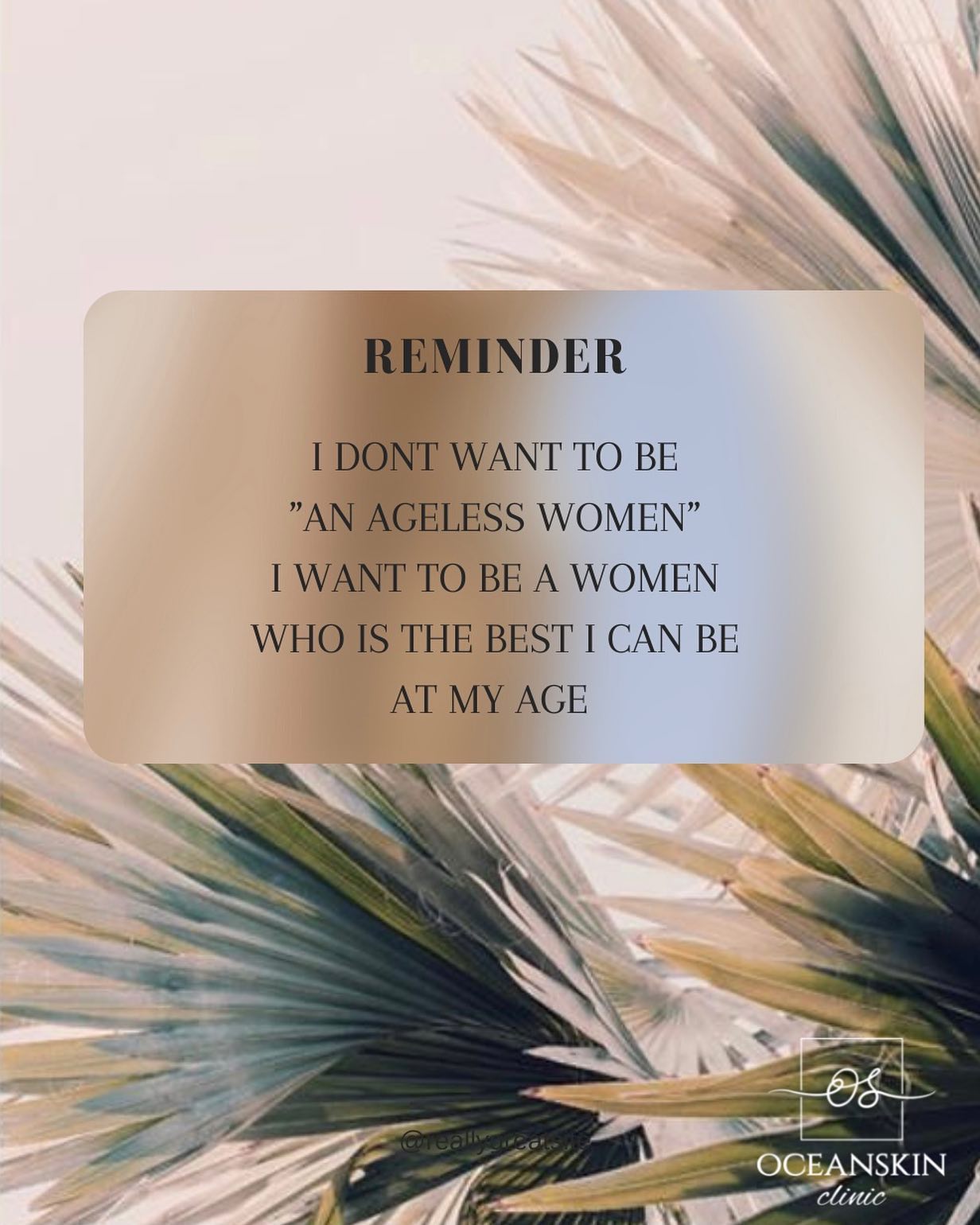 Just a little reminder that ageing is a privilege, it’s not about trying to rewind the clock back twenty years, it’s about being the best version of yourself here and now no matter what your age.
We like to refer to treating the signs of ageing as age management when talking about fine lines, wrinkles, pigmentation, skin laxity, texture and pores, not anti ageing.
The earlier you invest in your skin from the inside out the better, as the results will clearly speak for themselves years down the line. Skin is always a big give away on someones age if they have neglected it so investing in your skin is key to preventing premature ageing and maintaining a more youthful, healthy appearance.
#agemanagement#healthyskin#yourhfulskin#advancedskincare#alumiermd#cosmedixskincare#exquisitefaceandbody#skinformulasskincare#skintreatments#oceanskinclinicgalway?