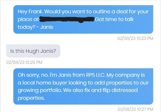 A few SMS text messages from February….At least my VA Janis has a sense of humor
.
.
.
.
.
#rpspropertysolutions #realestateinvesting #webuyhouses #webuyhousescash #rentalproperties #rhodeislandrealestate #cashforhouses #flippinghouses