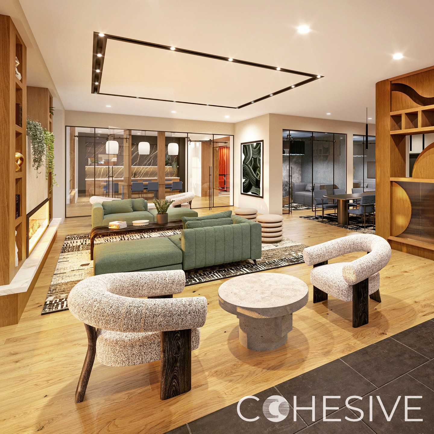 We are over the moon to show you an early rendering of @thealiceprinceton, a stunning new luxury multifamily project in Princeton NJ. Our COhesive design weaves inspiration from Louise Nevelsons' sculptural masterpieces into the millwork design, artwork, fabrics and floor coverings... and finally into "the Alice" logo. Thank you @winncompanies
#louisenevelsonsculpture #cohesivedesign #codesign #multifamilyinteriordesign #artasinspiration #tangram3ds #Ps&s
Renderings: @tangram3ds