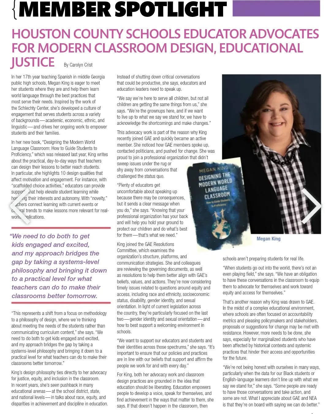 Featured in GAE Know Magazine!
Vol 21, issue 1, p. 19
gae.org/know