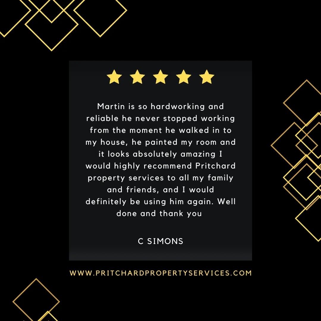 Thanks so much for your review! We really appreciate you taking the time to let us know what you thought. We are grateful for your support!
.
.
.
.
.
#pritchardpropertyservices #gardener #paintinganddecorating #homeimprovement #homemaintenance #thankyou #review #positivevibes #gratitude