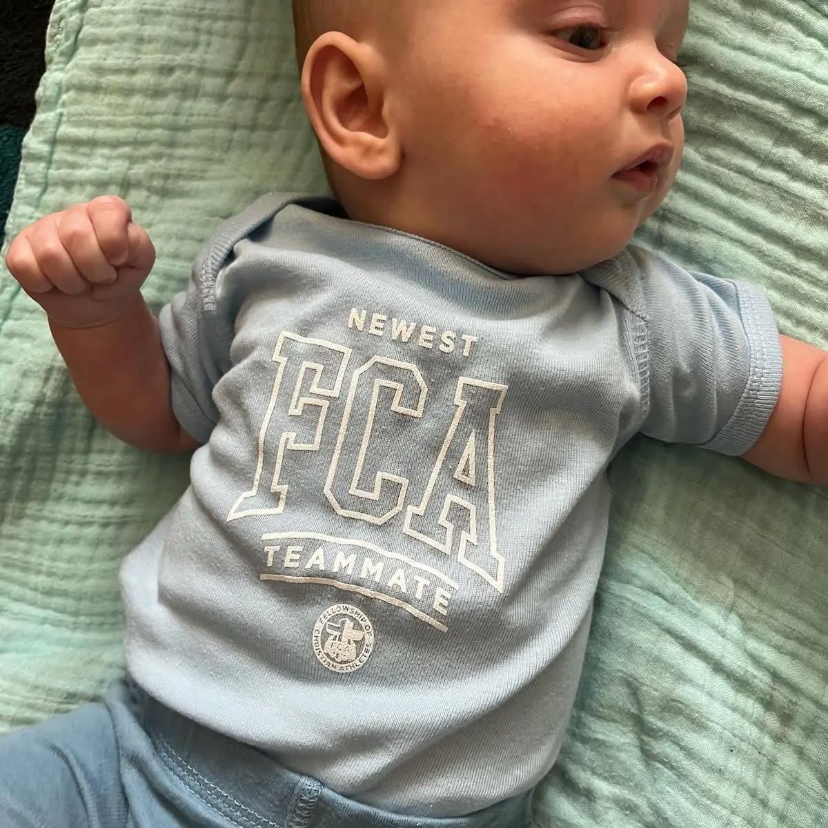 Baby August Tobiason, cutest outfit ever