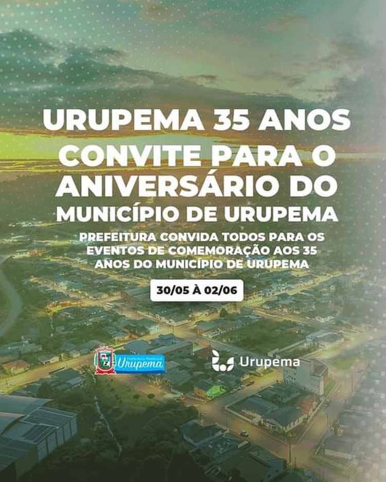 ? Urupema tem um convite muito especial a todos vocês! ?
Venham celebrar conosco o 35° aniversário da Capital Nacional do Frio! ❄️?️
Preparem-se para momentos inesquecíveis, muita diversão e uma programação incrível para toda a família. Não percam essa festa que vai aquecer nossos corações! ?
#urupema #urupemasc #urupemacidademaisfriadobrasil #urupemaemfoco #urupemaemfoto #visiteaserrasc #santacatarinaemfotos #visitesc #santacatarina #35anos