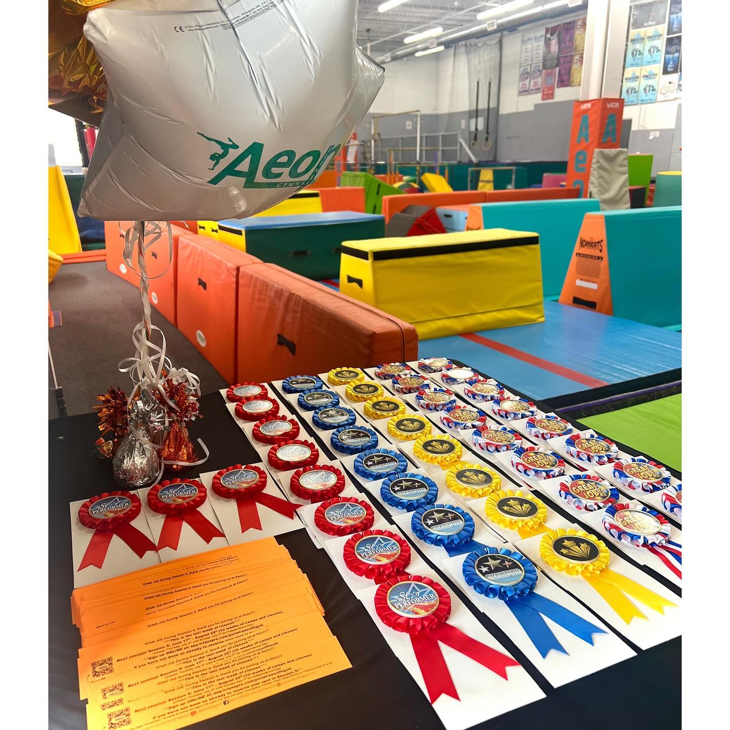 ? Ribbon week for our recreational students, June 9-15, during our last week of spring Session 4!? Parents are welcome to take a photo of their child at the end of class! ? Great job to all of our class students! ?
? Don’t forget — Summer Session 5 runs 10 weeks: June 17 - August 25! ? For questions: call us at: (201) 664-0304 ? or email us at: info@aeonfitgym.com ?
☀️ Registration ONLINE ONLY to reserve your spot if you haven’t done so already as we have limited space - visit our website to sign up! ?♀️ Classes for girls and boys ages 18 mo-18 yrs and Camps for girls and boys ages 4-18 yrs! ?
#aeonfitgym #summerprogram #summercamp #summerclasses #gymnastics #tumble #cheer #ninjawarrior #birthdayparties #dontmissout #hillsdalenj
