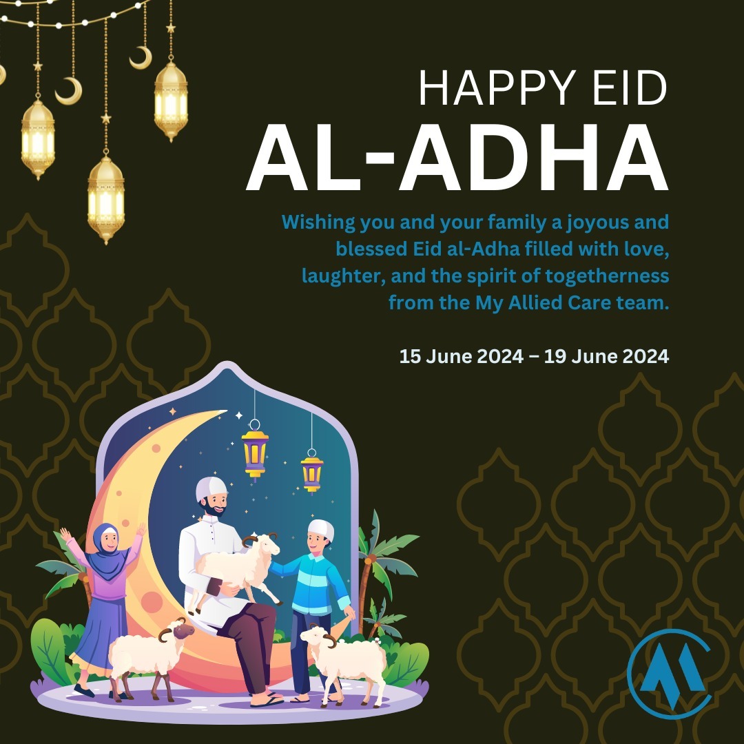 ๐๐๐ฃ๐ฃ๐ฌ ๐๐๐ ๐๐-๐๐๐๐ ๐โจ
Wishing our community a joyous and blessed Eid al-Adha from My Allied Care! May this special day bring peace, happiness, and good health to you and your loved ones. Let's celebrate together in unity and compassion. ๐โจ
โ
๐ป ๐๐๐๐ ๐ ๐๐๐๐๐๐๐/๐๐๐
๐๐๐๐๐ โก๏ธ www.myalliedcare.com.au
๐ (02) 9199 5548
โ
#EidMubarak #EidAlAdha #MyAlliedCare #CommunityHealth