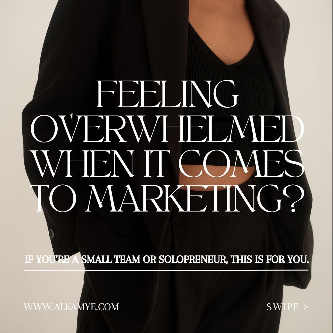 Marketing should be fun. 🎉 I'm certainly not saying that it is easy, but I am saying, it is easier when you're having fun. 😁 Overwhelm takes the joy right out of it. And, there is no shortage of things that can lead to overwhelm. 🙈🤯
👉🏻 But, what if one simple thing could make all the difference?
Am I alone or do you feel overwhelm too? How do you handle it?
SWIPE >
#digitalmarketing #solopreneur #femalentrepreneur #overwhelm #coremessage #purpose #beofservice #weareinthistogether #getgrounded