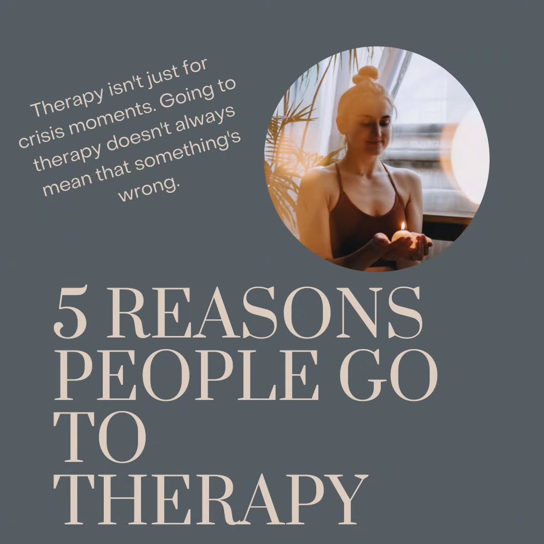 Wondering how therapy can help you? Therapy isn't just for crisis moments - it's a powerful tool for personal growth and well-being! Going to therapy doesn't always mean that something's wrong.
What else would you add? How has going to therapy helped you?