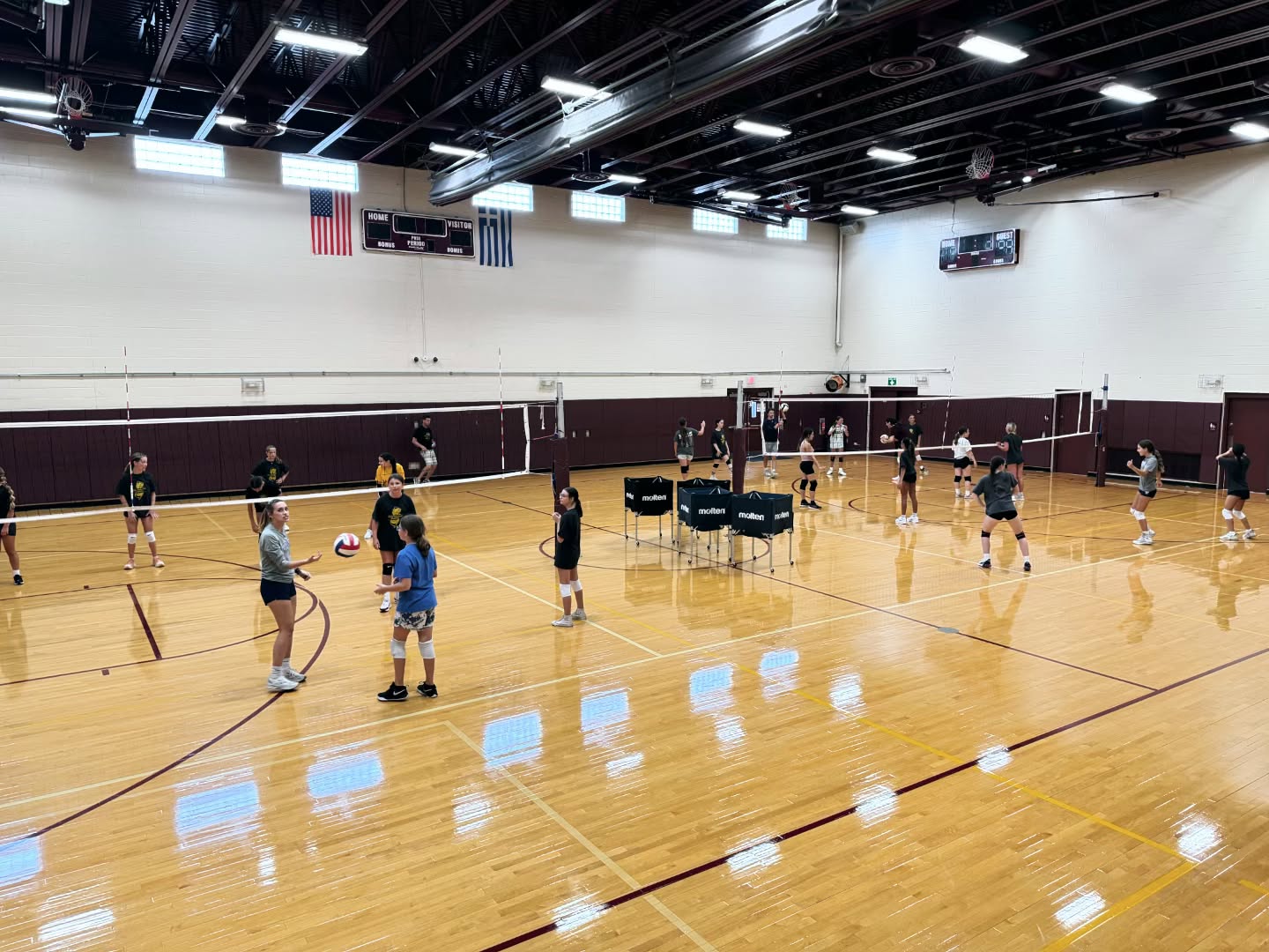 Halfway through our General Skills Camp at St. George Greek Orthodox Church in Ocean Township!
We still have limited space in a few of our future camps. Full information and registration available at www.ShoreVolleyballAcademy.com