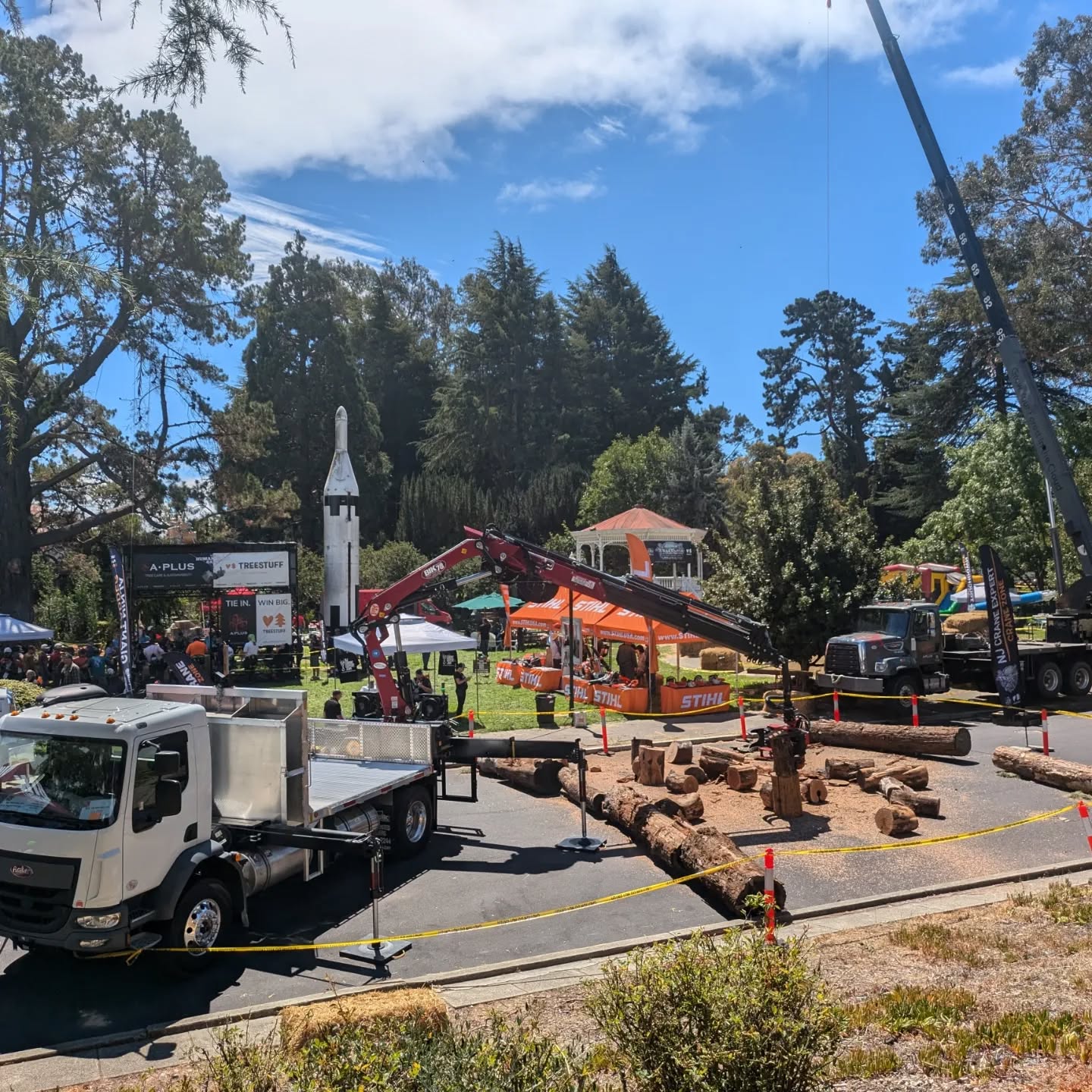 Some awesome scenes from #treetopia ! It's like if the ISA convention was a county fair, fun stuff! made friends, learned a lot, be back next year fosho! 🚴🌳👍 @a.plus.tree @treestuffdotcom #arborist #isa #arborists #arboristsofinstagram #mareisland