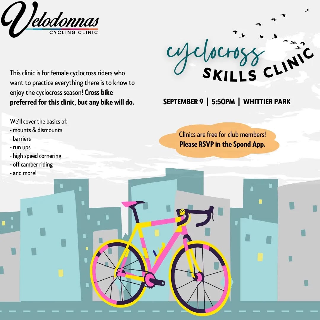 Our 2024 Cyclocross Clinic is set for Monday, September 9! 🚲👏
Join us to cover everything you need to know to enjoy the cyclocross season!
Clinics are FREE for members and donations are accepted for non-members. As always - RSVP in Spond to secure your spot!
#cyclocross #bikelife