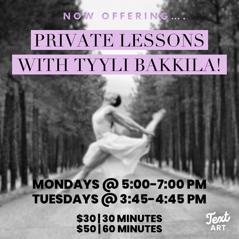 Want more one-on-one time with an experienced instructor?! Book a private lesson with @tyylirae and watch yourself level UP 🙌🏼
#privatelessons #dance #dancer #putintheworkgettheresults #experienceddanceteacher #cadslife #dancestudio #creativeartsdancer