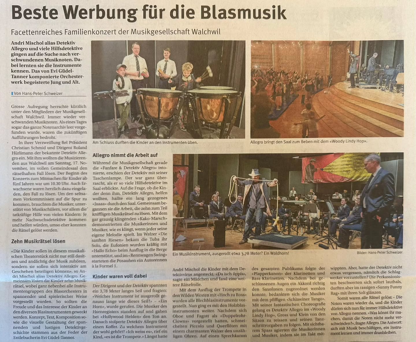 Heute in der RigiPost:
Beitrag von unserem Konzert mit Detektiv Allegro
🕵🏻🔦🎶
Herzlichen Dank für denn tollen Konzertbericht!🗞️
#konzertbericht #rigipost #detektivallegro #musikinstrumente #rätsel #musizieren #hatspaßgemacht#blasmusik #dankefürdenbesuch #walchwil #mgwalchwil
