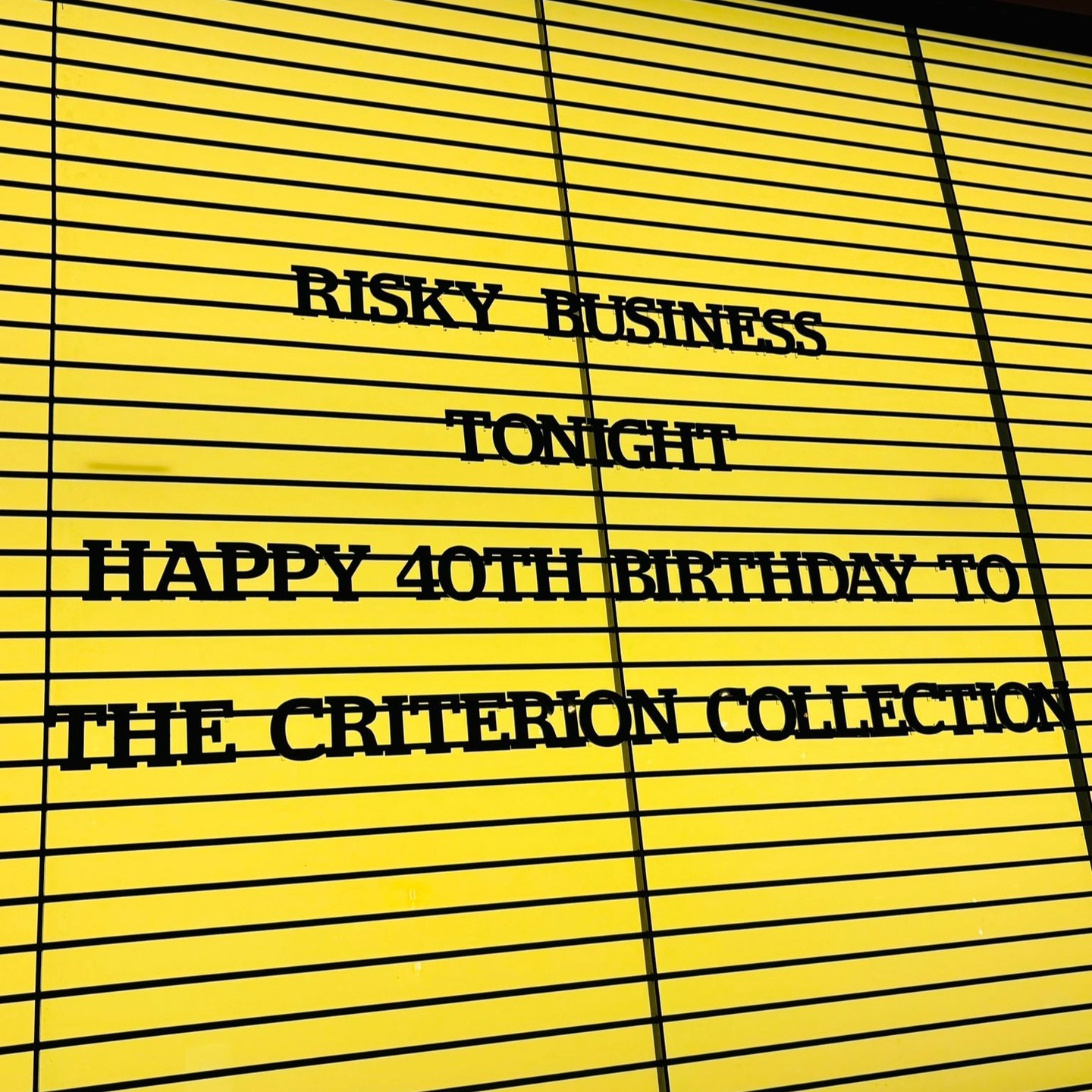 ๐โจ Celebrating 40 Years of @criterioncollection! โจ๐
๐ฌ Earlier this month, we marked The Criterion Collection's 40th Anniversary in style with an unforgettable evening at @picturehousecentral ๐ฅ
๐ฅ Hosted by the brilliant @aliplumb, guests were treated to a special screening of Risky Business - a true classic from the Criterion vault. The night was filled with fun and celebration, including photo opportunities, spot prizes, and a thoughtfully curated Criterion goody bag for each guest to take home ๐ฟ
Here's to 40 years of curating the very best in film, and to many more to come! ๐ซ
