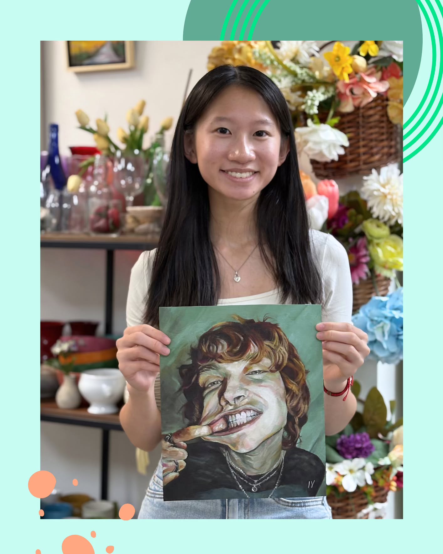 Check out this AMAZING portrait by Isabel, age 16! We are blown away by how well she was able to capture the expression in this painting! Be sure to swipe to read how she felt about the process.
#hsfa #holtschooloffineart #pinevillenc #moraclt #monroeroad #davidsonnc #corneliusnc #huntersvillenc #lakesideofclt
