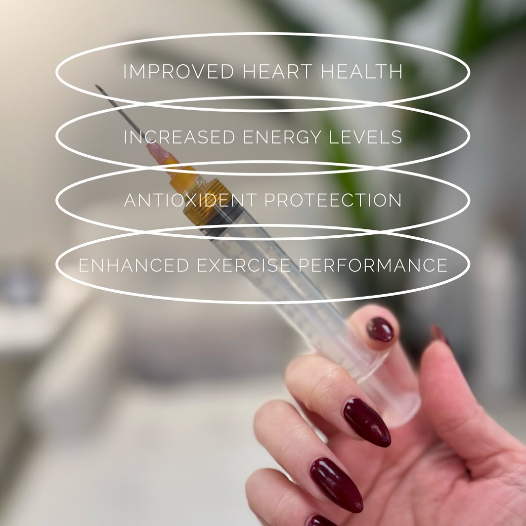 CoQ10 injections for optimal health #coq10benefits