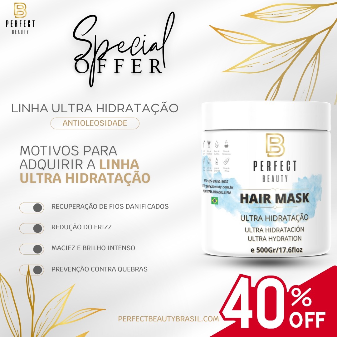 ✨ Diga adeus ao ressecamento e olá aos cabelos perfeitos! ✨
💧 Nossa Hair Mask Ultra Hidratação da Perfect Beauty foi desenvolvida para restaurar profundamente seus fios, deixando-os mais macios, brilhantes e irresistíveis ao toque.
🌸 Benefícios incríveis:
✔️ Hidratação intensa em minutos.
✔️ Redução do frizz.
✔️ Nutrição profunda para cabelos danificados.
🔥 OFERTA EXCLUSIVA: 40% de DESCONTO! 🛒
⏳ Só até hoje ou enquanto durarem os estoques!
🌟 Corre, porque seus cabelos merecem o melhor cuidado e esse desconto não vai durar para sempre!
🔗 Clique no link da bio e transforme seus fios AGORA com 40% OFF! 💖
#HairCare #PerfectBeauty #UltraHidratação #CabelosPerfeitos #PromoçãoImperdível
