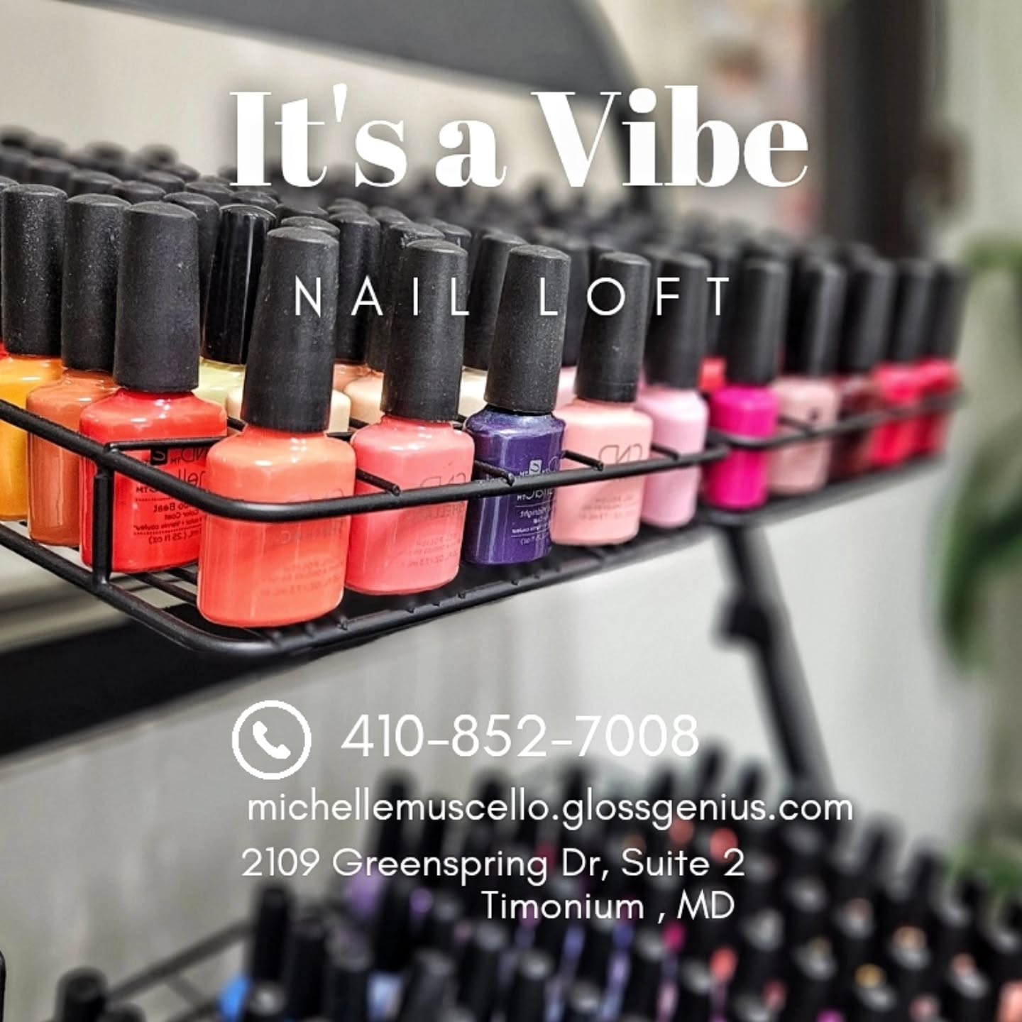 ✨️ Flawless Nails, Endless Vibes! ✨️
Get ready to elevate your nail game with Michele @itsavibenailloft
Her gel polish lasts up to 3 weeks with the right care—so you can shine without the chips! Whether you're feeling classic, bold, or unique, Michele's got you covered with stunning custom designs.
Book your appointment today & let your nails do the talking!
? Located inside Brocatos Collective
? Text 410-852-7008 or schedule at www.michelemuscello.glossgenius.com
#itsavibenailloft #gelnails #nailgoals #baltimorenails #nailart #selfcare#nails? #nailsbaltimore
