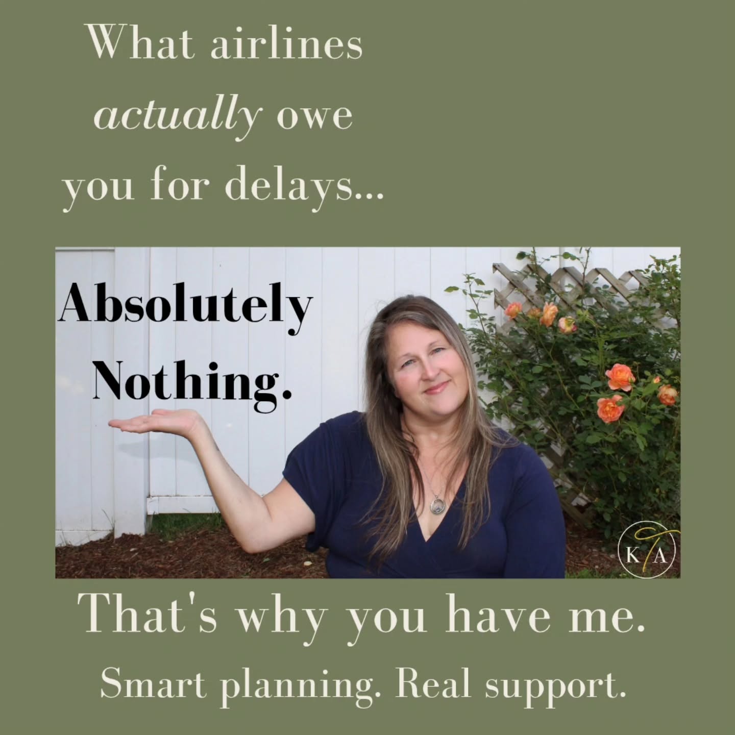 What happens when your flight is canceled or delayed?
For most travelers: long lines, little help, and no clear answers.
The truth is, airline rules are extremely convoluted.
Most people don’t realize that airlines aren’t required to refund you just because your flight is delayed—especially within the U.S according to DOT law. But if there’s a major schedule change and you decline their rebooking, you are entitled to a full refund—even on nonrefundable tickets.
Most travelers don’t know these rights exist—let alone how to use them.
My clients? They don’t have to.
I handle the rebooking, secure the refunds, and make sure they’re treated fairly.
Because when you book with me, you're never flying solo. ✈️✨
www.katieandrewstravel.com 
#traveltips #travelwithconfidence #flightdelayhelp #travelagentlife #smarttravel #flightcanceled #StressFreeTravel #WorryFreeTravel #travelgram #LuxuryTravelConsultant #luxurytravel #travel #TravelWellness #trendingtravel #TravelExpert #traveltipsandtricks