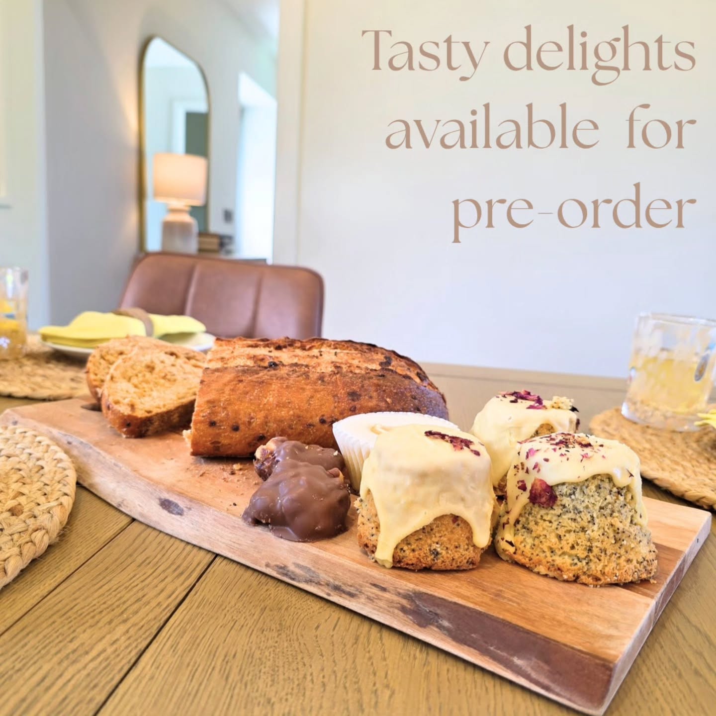 ?Preorder Your Favorite Breads and Cakes for an even Sweeter Stay! ?
Make your stay even more special by preordering from our delightful selection of freshly baked breads and irresistible cakes. Whether you’re craving a crusty artisan loaf, soft brioche, or a rich chocolate cake, we’ve got something to satisfy every taste.
How to order:
After you book your accommodation we will contact you with your choice of food. Silkies.ply tell us what you like and we'll have it ready for your arrival!
Place your preorder at least 24 hours before your arrival?
We’ll have your treats freshly prepared and waiting for you when you check in.
Enjoy the comforting aroma of freshly baked goodies right in your cottage — the perfect way to start your day or unwind after an adventure.
If you have any dietary preferences or special requests, just let us know. We’re here to make your stay deliciously memorable!
#castlestone #selflove #selfcateringholiday #selfdiscovery #ireland #kildare #intokildare #foodie #hotels #cottagelife #cottagedecor #cottagerenovation #fillyourheartwithireland #tourismireland #failteireland