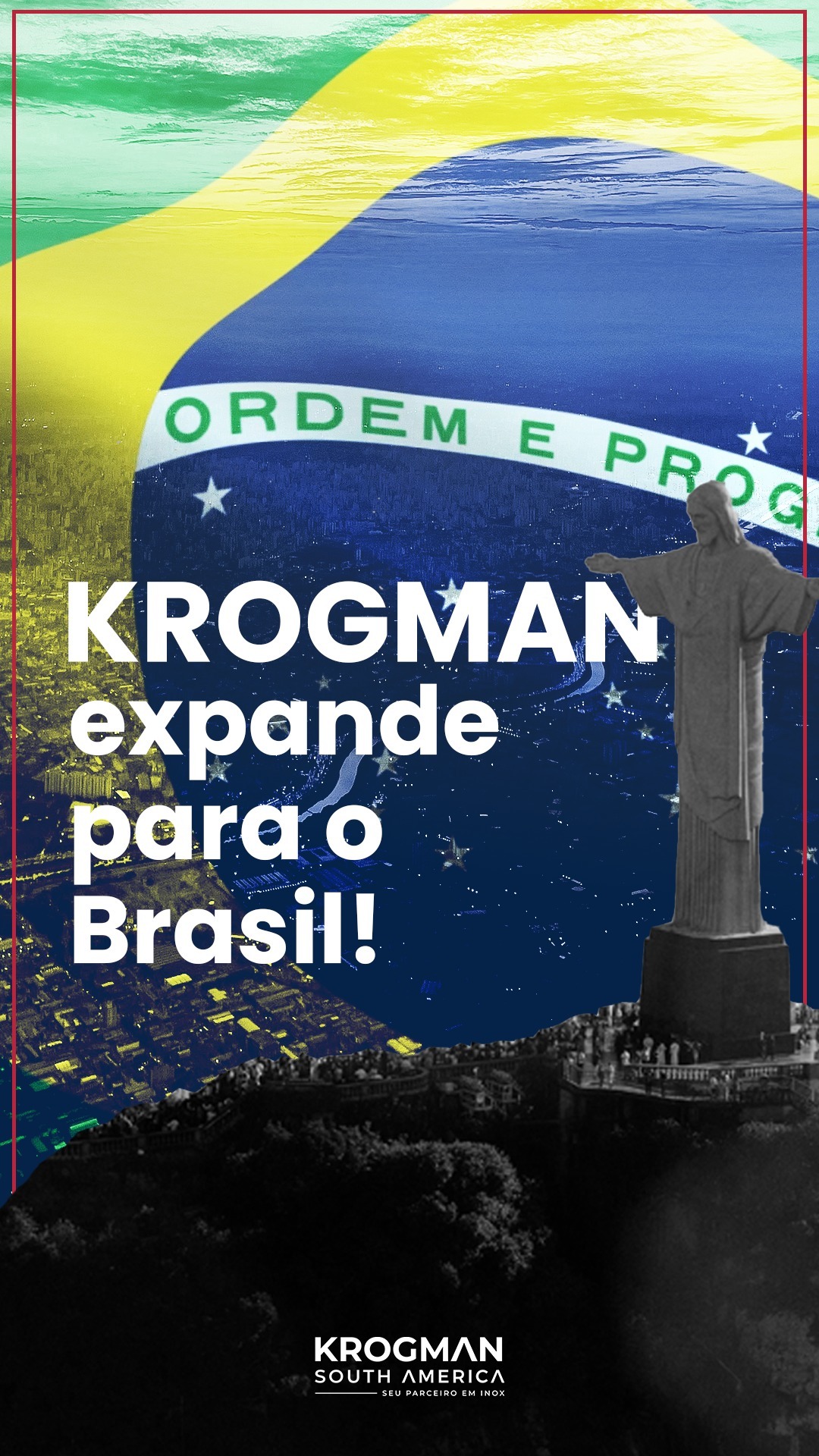 Krogman expande para o Brasil!
Temos o prazer de anunciar a abertura de nosso escritório no Brasil, um passo fundamental para fortalecer a nossa presença na América do Sul.
Com um compromisso com a inovação, a qualidade e o serviço personalizado, a Krogman está aqui para apoiar o crescimento do setor de aço inoxidável e impulsionar o desenvolvimento em toda a região.
Isso marca um novo capítulo na nossa missão de liderarmos o mercado latino-americano.
#Krogman #ExpansãoGlobal #AçoInox #Brasil #AméricaLatina #IndústriaInox #MercadoSulAmericano #KrogmanNoBrasil #KrogmanSulAmericano